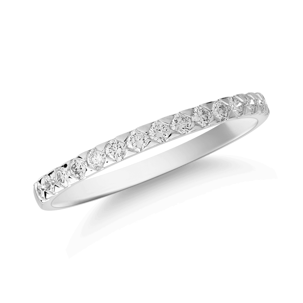 Gyűrű 18K-os fehér aranyból 0,23ct gyémánttal